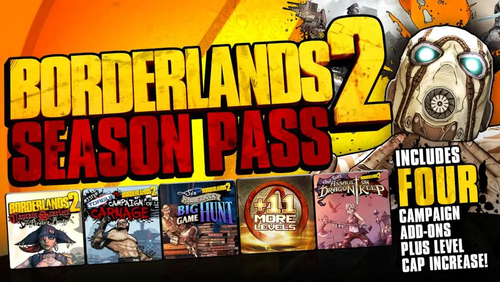 Borderlands 2 - Season Pass DLC EU PC Steam CD Key