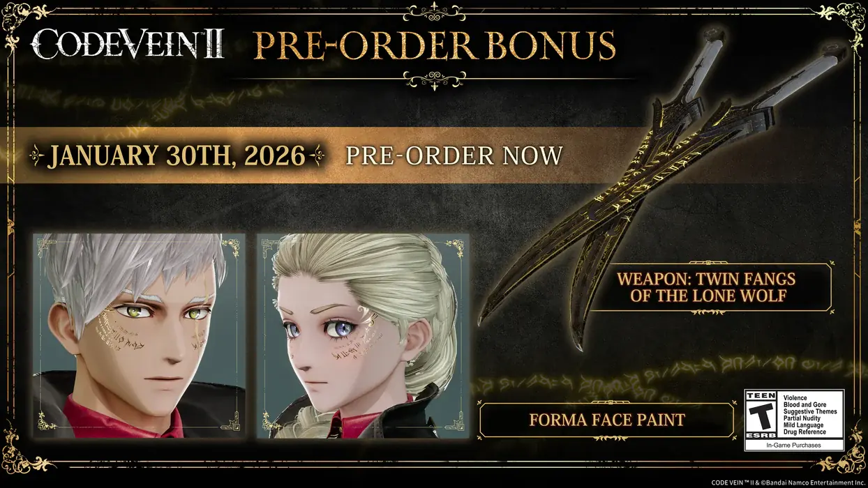 CODE VEIN II - Pre-Order Bonus DLC EU PS5 CD Key