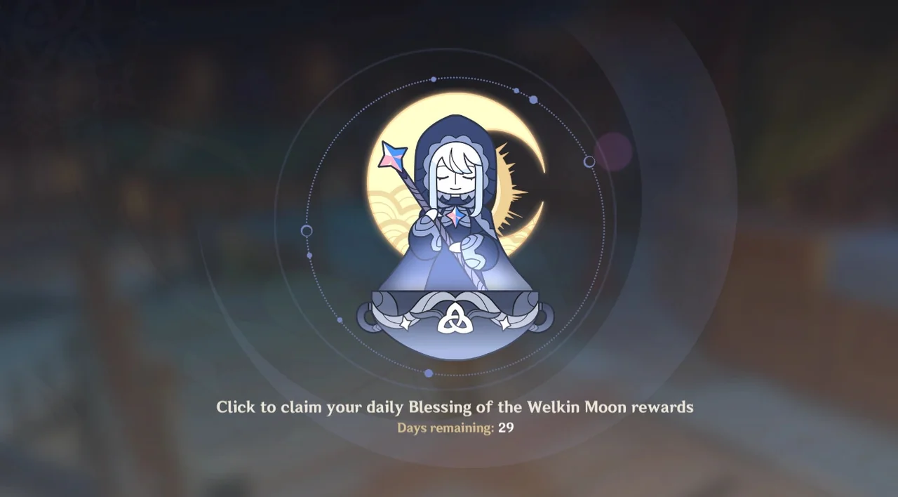 Genshin Impact Blessing of the Welkin Moon 30-Days Subscription redeemcodeonline.com Voucher
