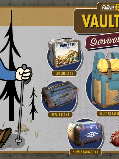 Fallout 76 - Vault 33 Survival Pack DLC XBOX One / Xbox Series X|S CD Key